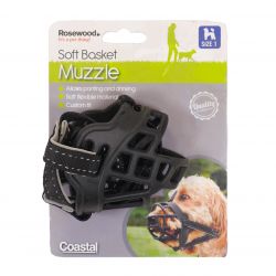 Rosewood Soft Muzzle Black. Size 1