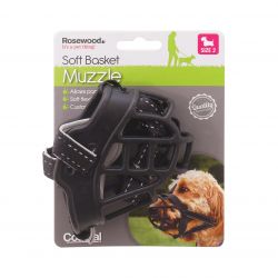 Rosewood Soft Muzzle Black. Size 2